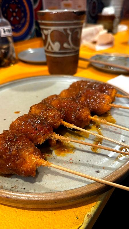 串カツのアップ